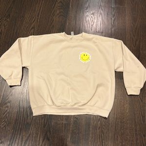 Smiley face hazel boutique crewneck